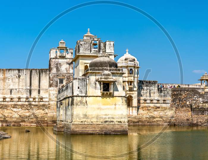 Maharani Shri Padmini Mahal, A Palace At Chittorgarh Fort. Unesco World Heritage In Rajastan, India