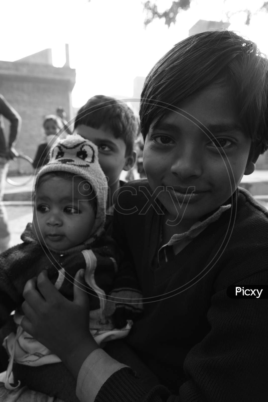 Children Playing In Indian Rural Villages