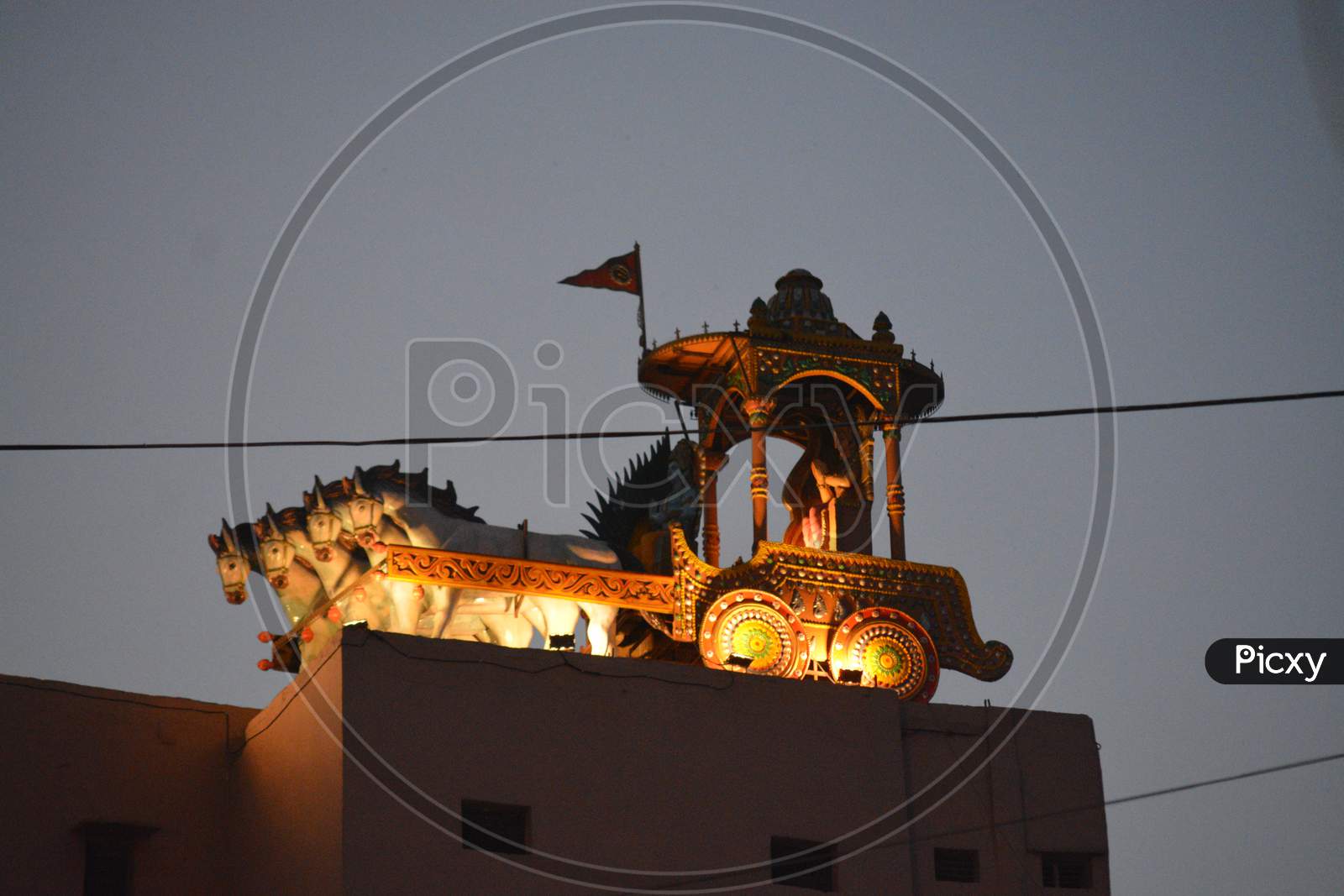 Stone Chariot In Varanasi Ghats