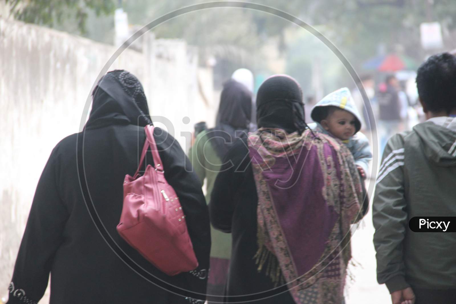 Muslim Woman On The Streets Of Delhi