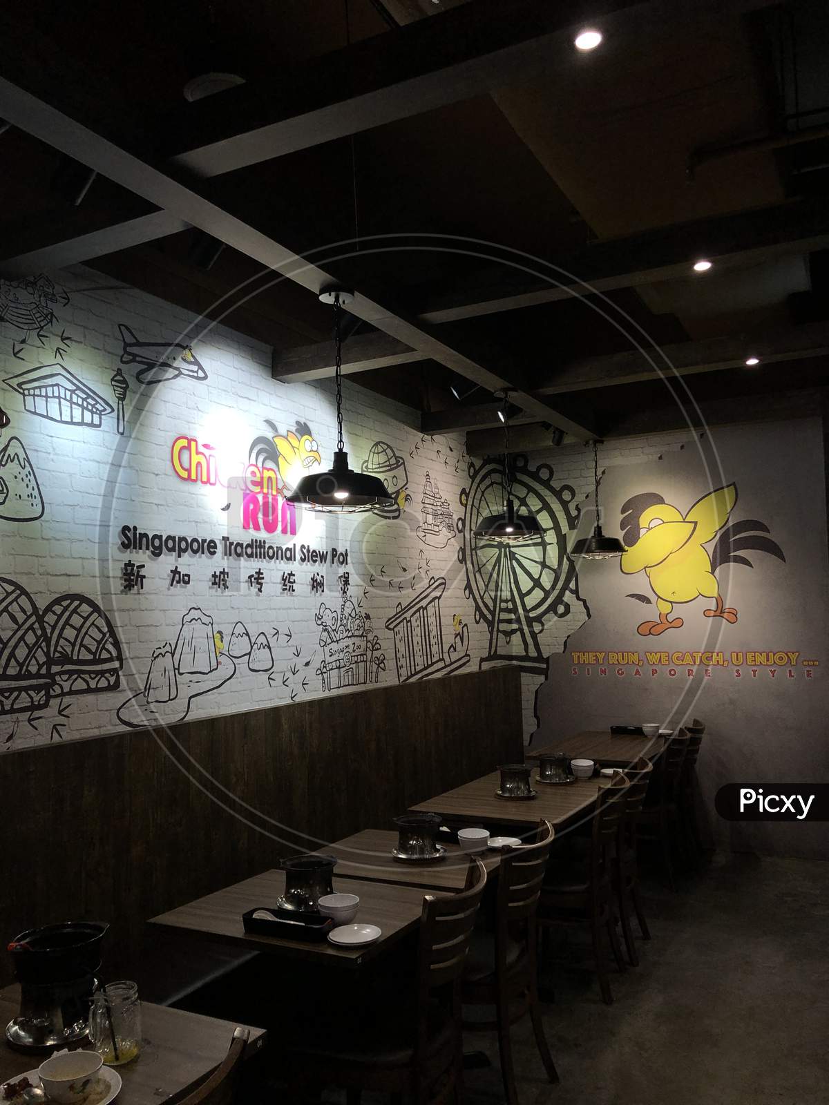 Chicken Run Restaurant at Paya Lebar Square, Singapore.