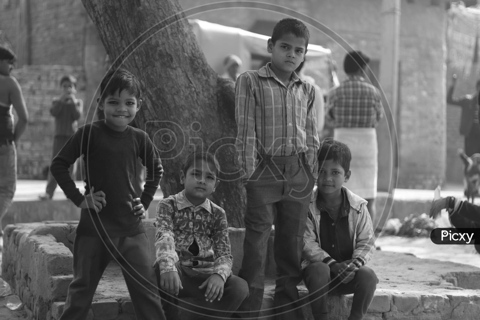 Indian Children in an Rural Village