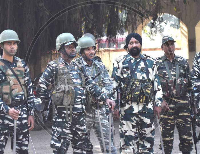 CRPF Police During Protests