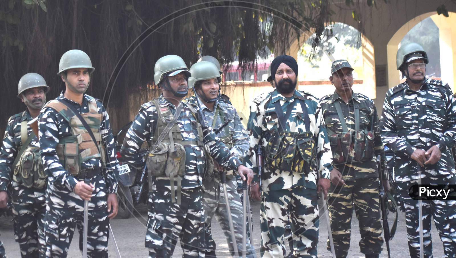CRPF Police During Protests