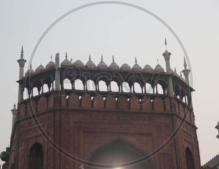 The Masjid e Jahan Numa, commonly known as the Jama Masjid of Delhi Entrance Arch