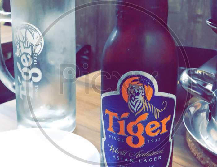 Tiger Beer in Singapore.