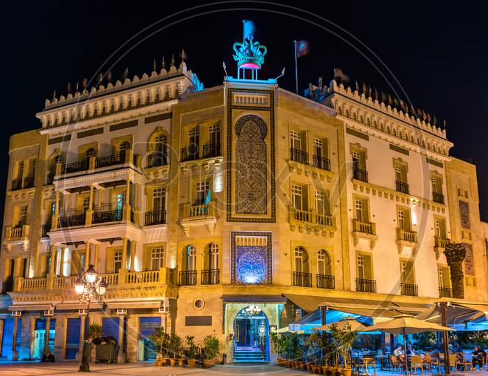 Building On Victory Square In Tunis. Tunisia, North Africa
