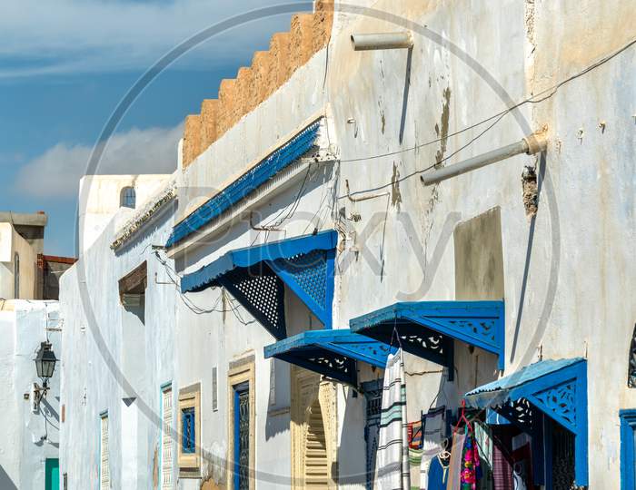 Traditional Houses In Medina Of Kairouan. A Unesco World Heritage Site In Tunisia