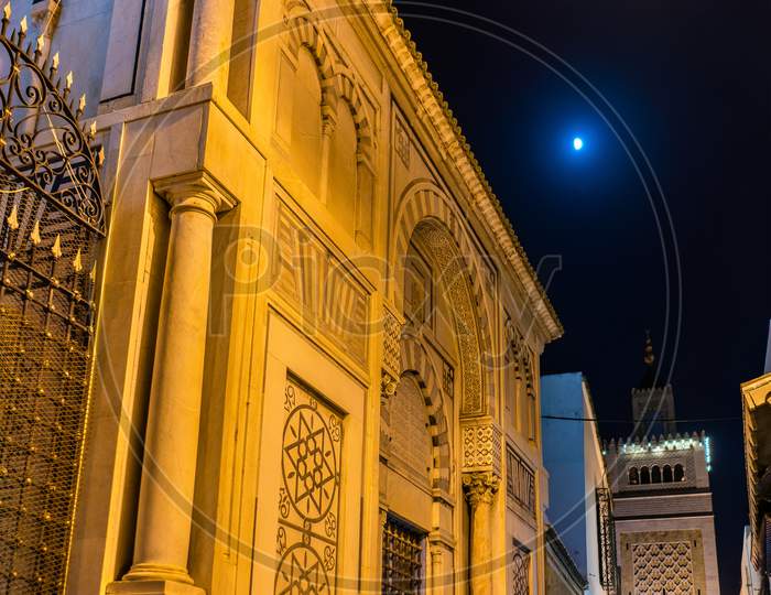 Hammouda Pacha Mosque In Medina Of Tunis, Tunisia
