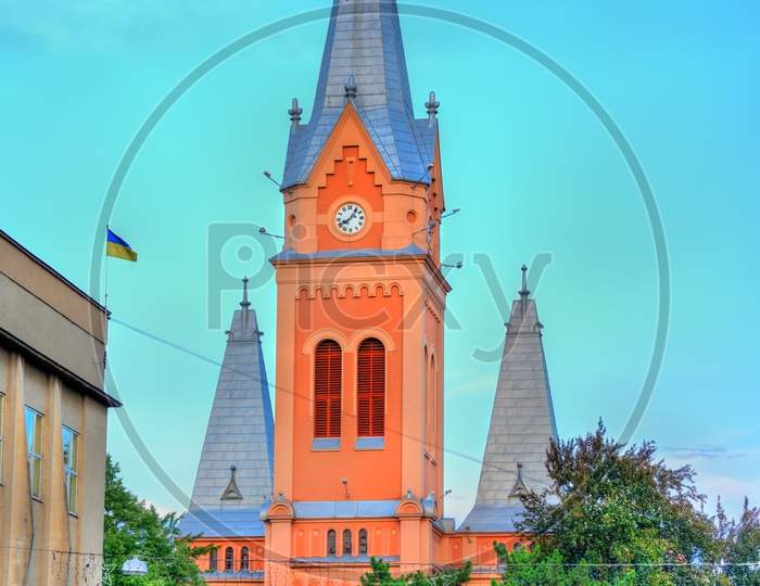 The St. Martin Of Tours Cathedral In Mukacheve, Transcarpatia, Ukraine