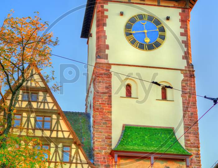 Schwabentor, A Historical City Gate In Freiburg Im Breisgau - Baden-Wurttemberg, Germany