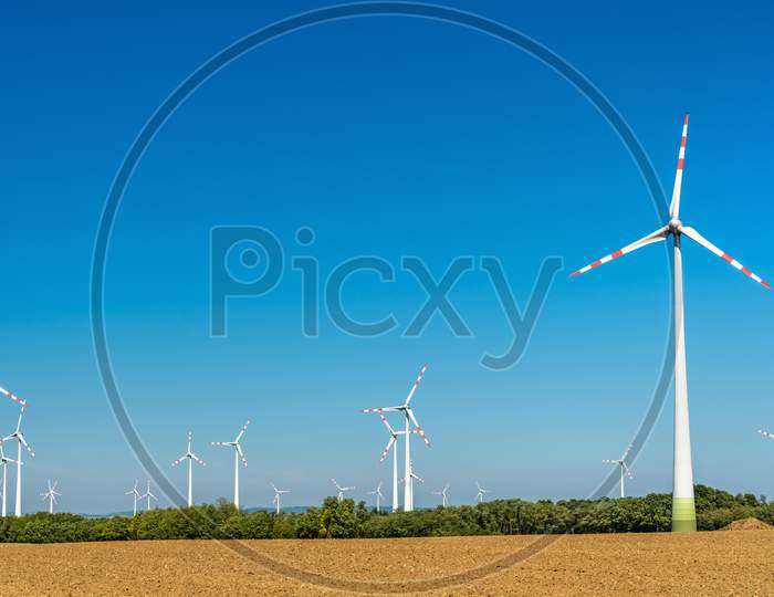 Turbines At A Wind Farm In Austria