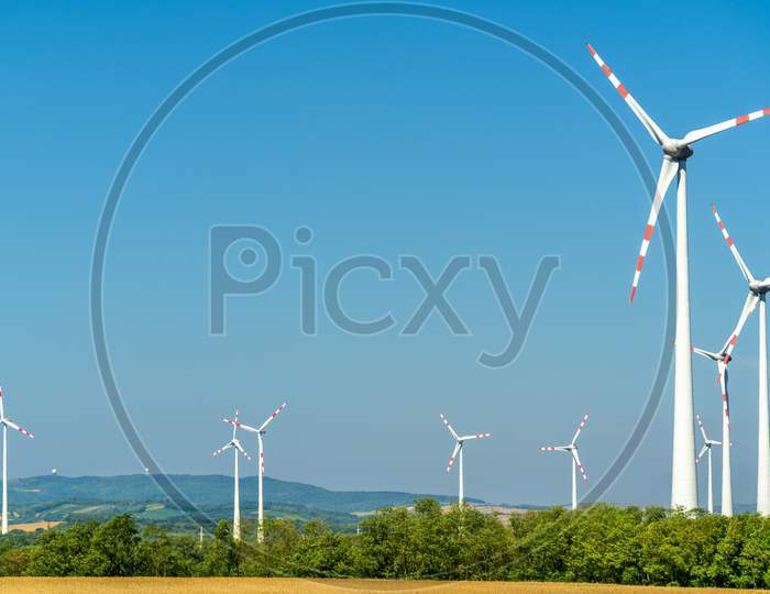 Turbines At A Wind Farm In Austria