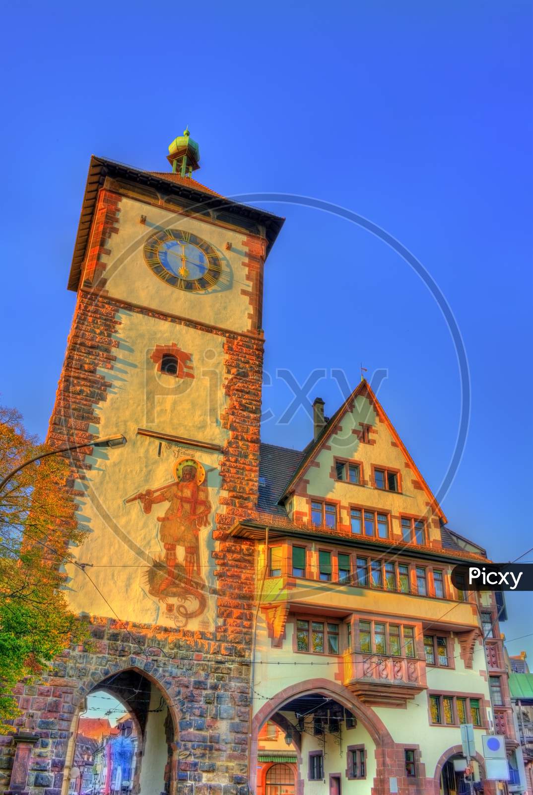 Schwabentor, A Historical City Gate In Freiburg Im Breisgau - Baden-Wurttemberg, Germany