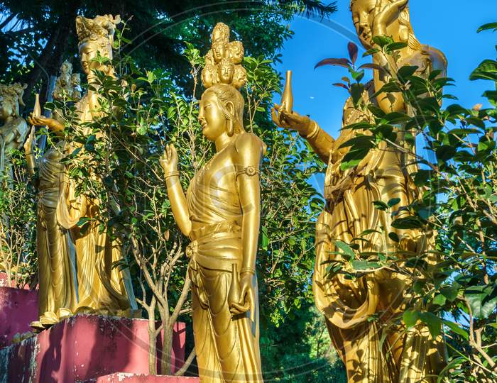 Statues At The Ten Thousand Buddhas Monastery In Hong Kong