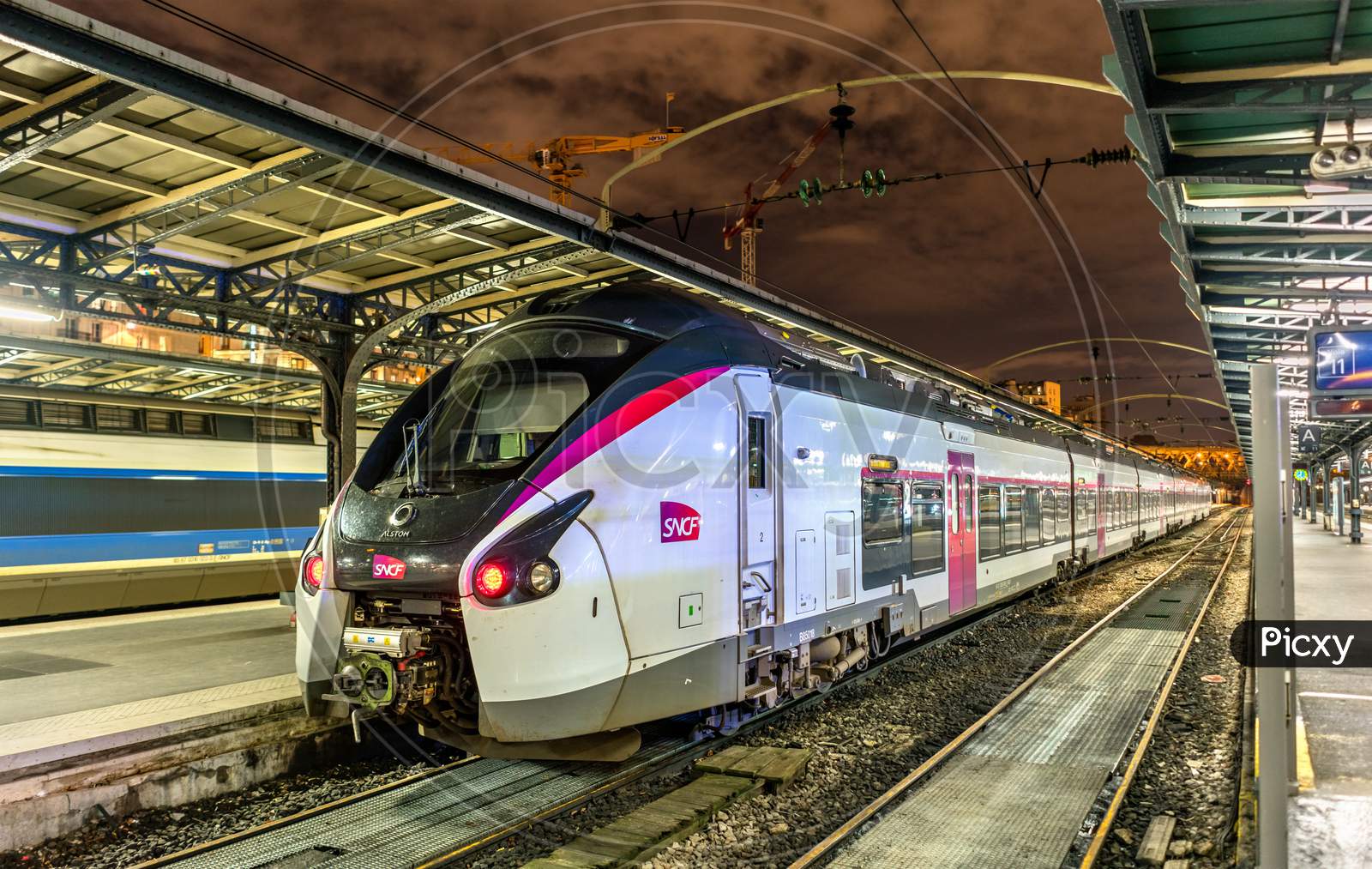 Coradia Liner Intercity Train At Paris-Est Station. France