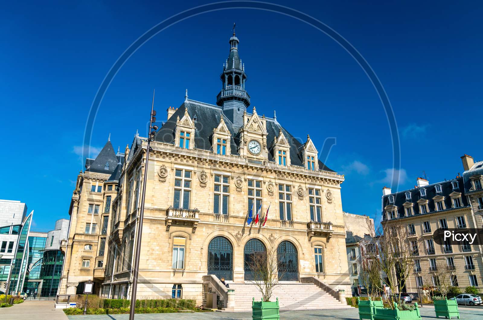 Mairie De Vincennes, The Town Hall Of Vincennes Near Paris, France