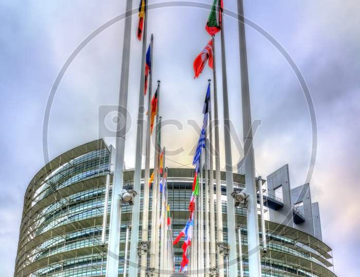 Seat Of The European Parliament In Strasbourg, France