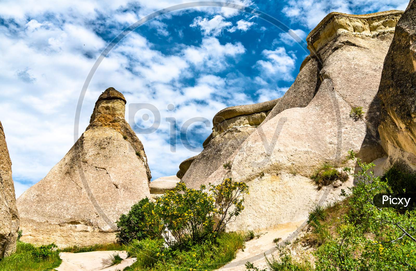 Fairy Chimney Rock Formations In Cappadocia, Turkey