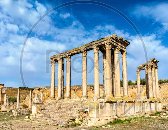 Temple Of Juno Caelestis At Dougga, An Ancient Roman Town In Tunisia