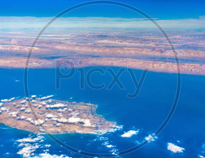 Aerial View Of Kish Island In The Persian Gulf, Iran