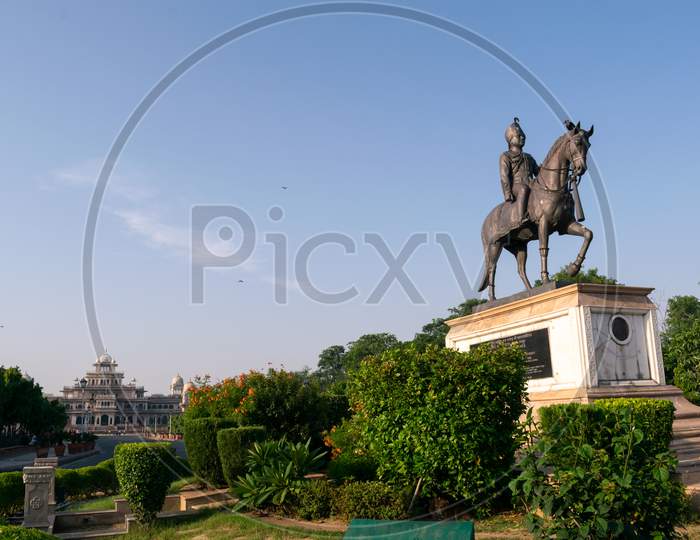 Sawai Man Singh Statue near Albert Hall Museum, Jaipur