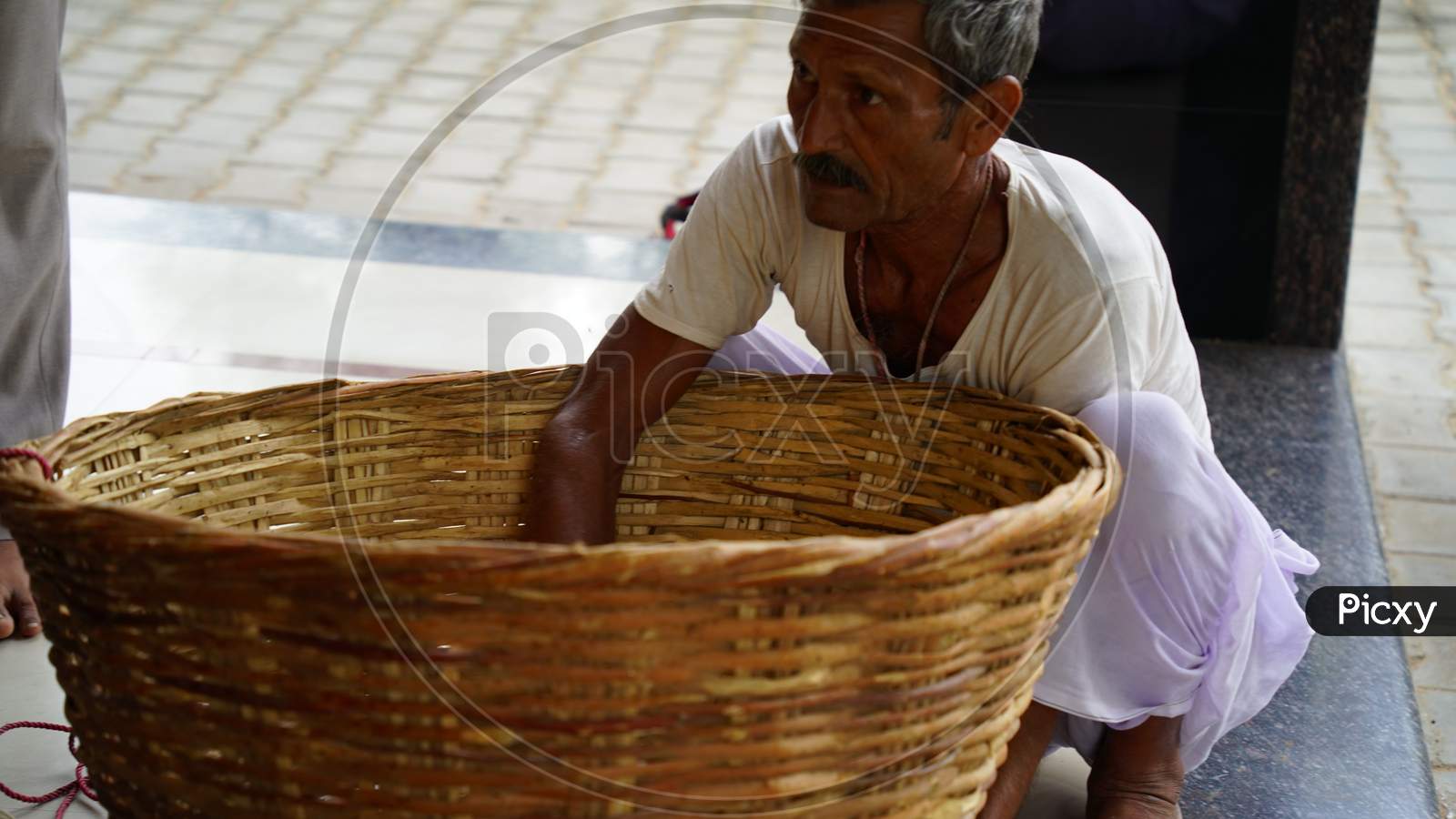 Home Made Basket In Reengus Near Jaipur, India