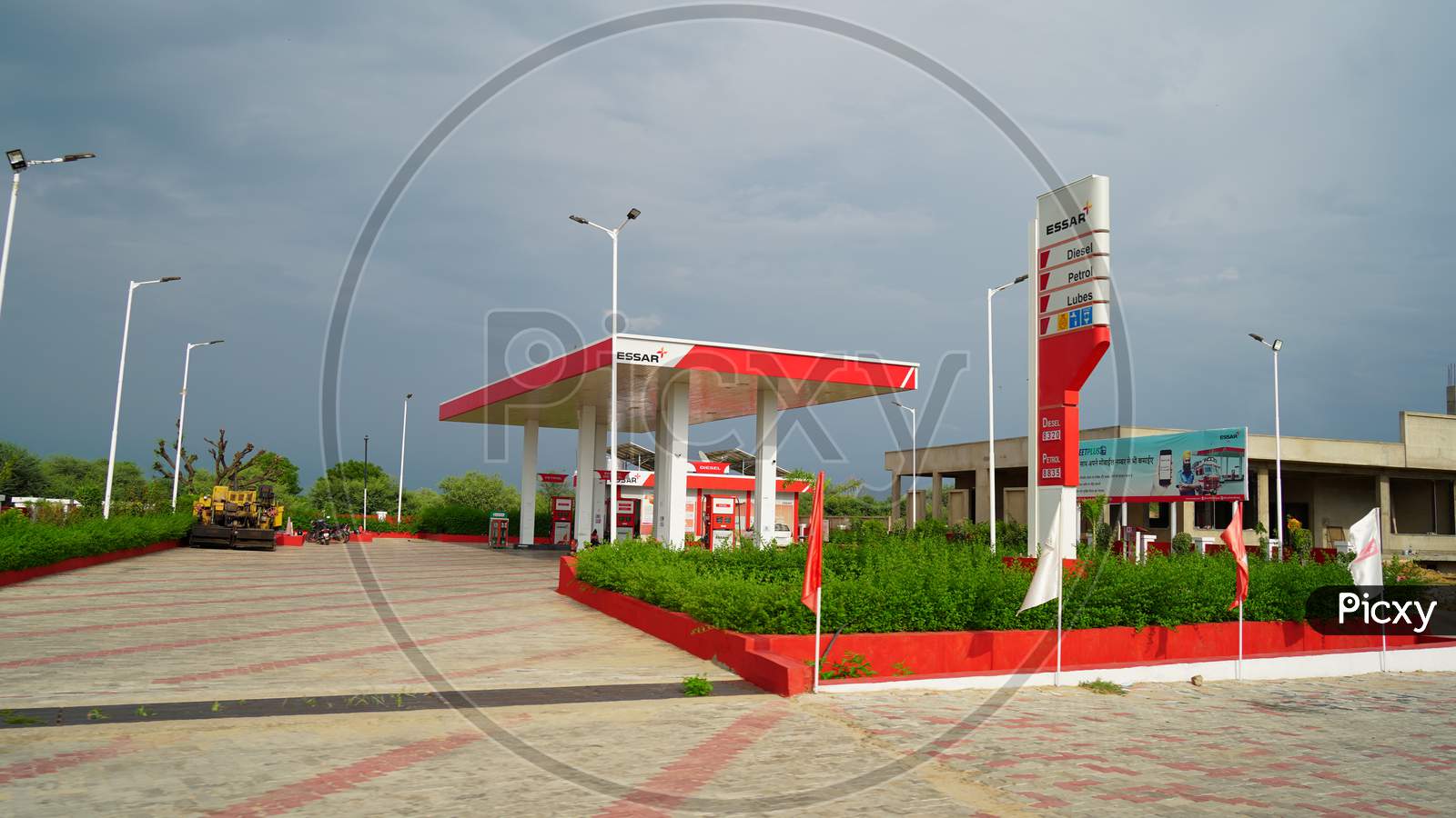 Sikar, Rajasthan, india - Sep 2020: Fuel pump, petrol pump