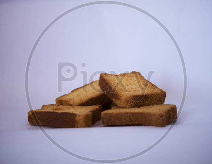 Toast With The White Background