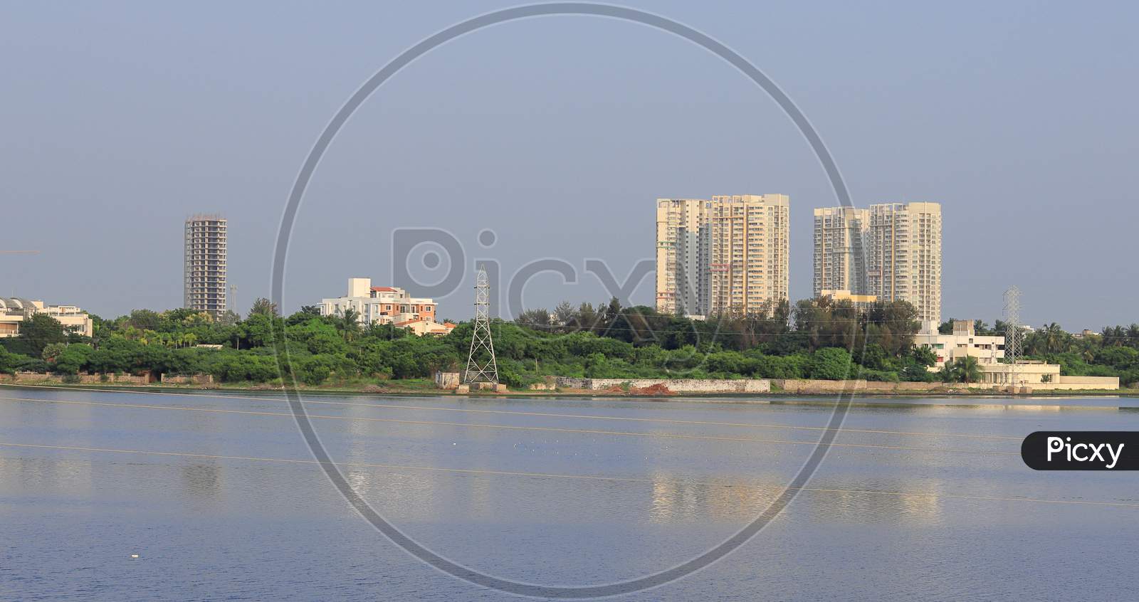 Huge Modern New Apartment Buildings Near Omr Road, Chennai City