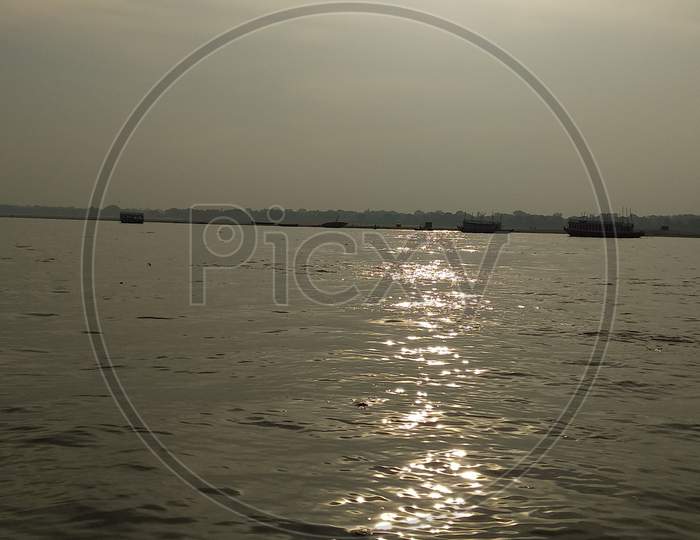 River Water Of Ganga In Varanasi