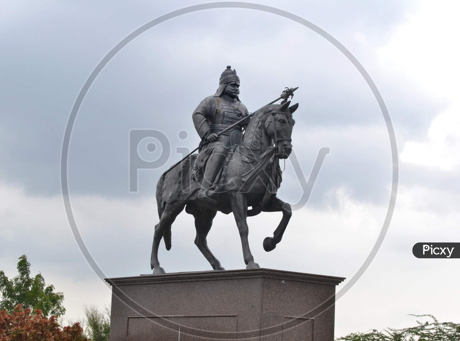 Statue of Maharana Pratap Singh with his horse Chetak