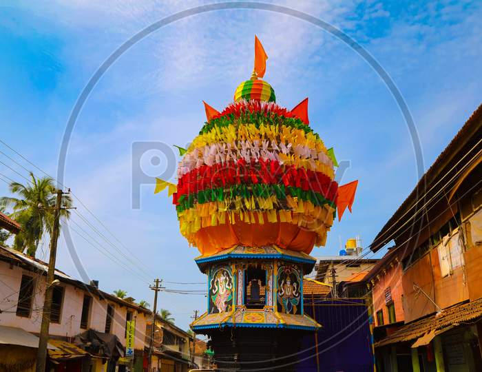 Gokarna Hindu Temple Shivaratri Cart Pull