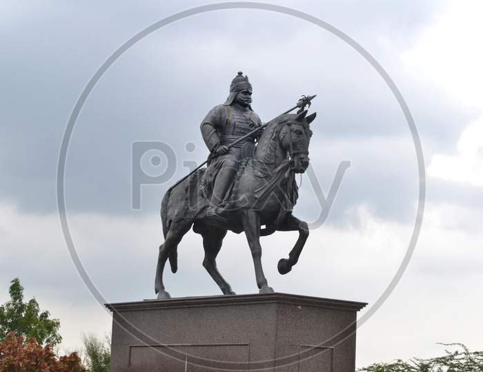 Statue of Maharana Pratap Singh with his horse Chetak
