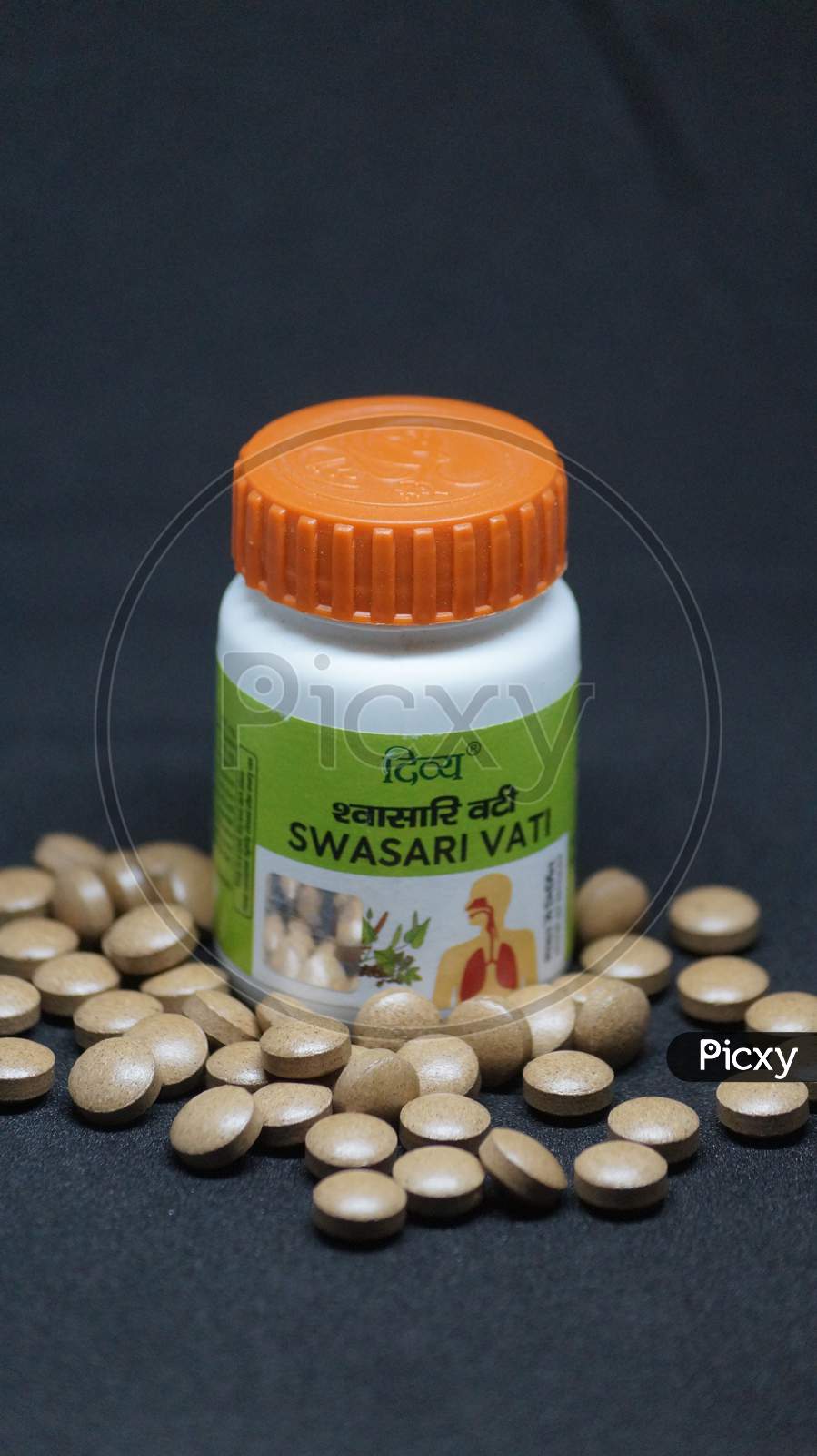 Selective focus of homeopathic medicine bottle.world homeopathy day.