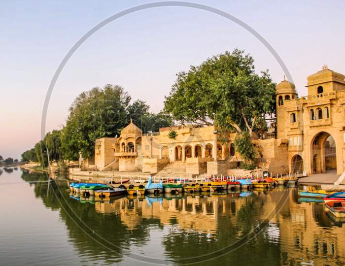 Gadisar Lake in Jaisalmer Rajasthan