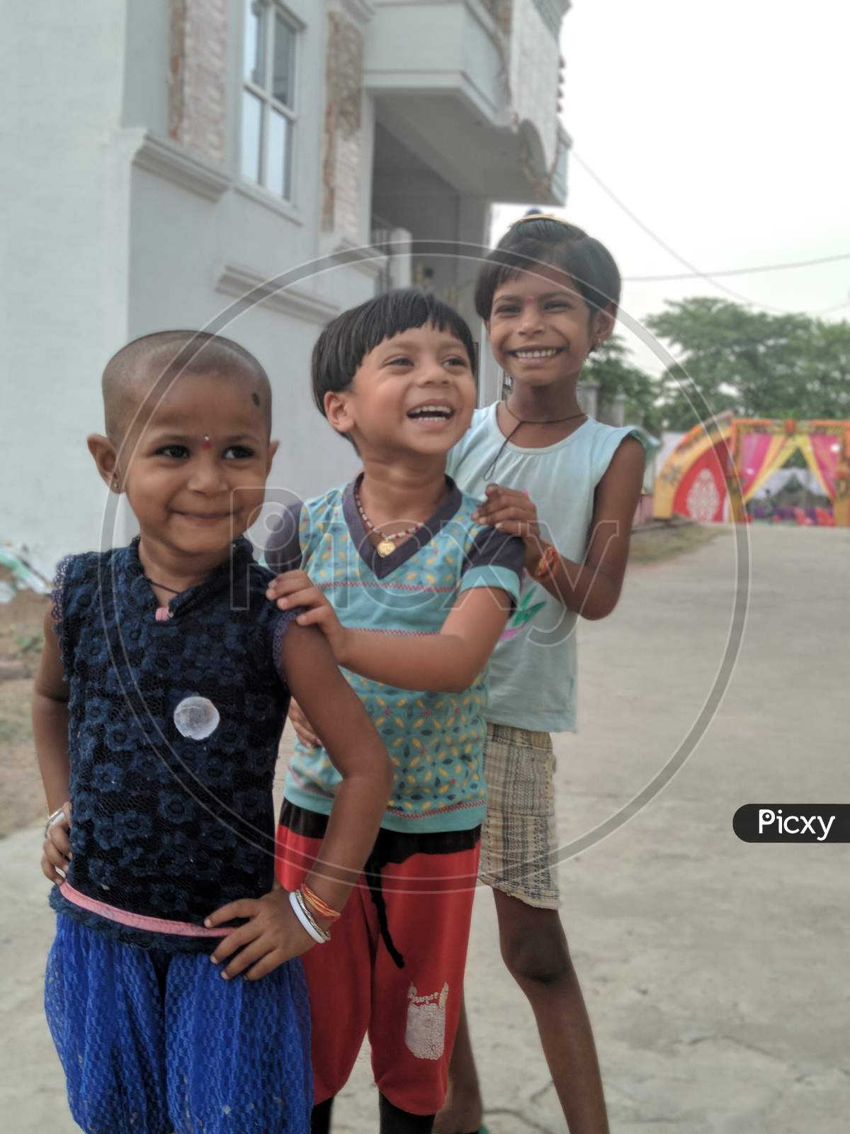 Children's smile, friendship, indian kids