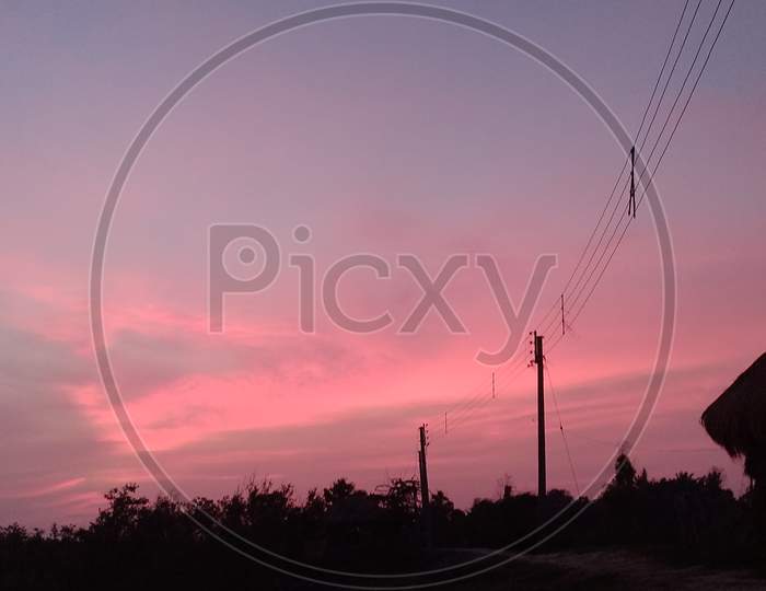 Pink sky