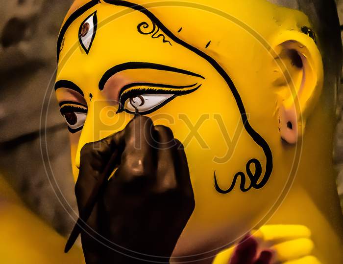 Eye donating on Devi Durga..
