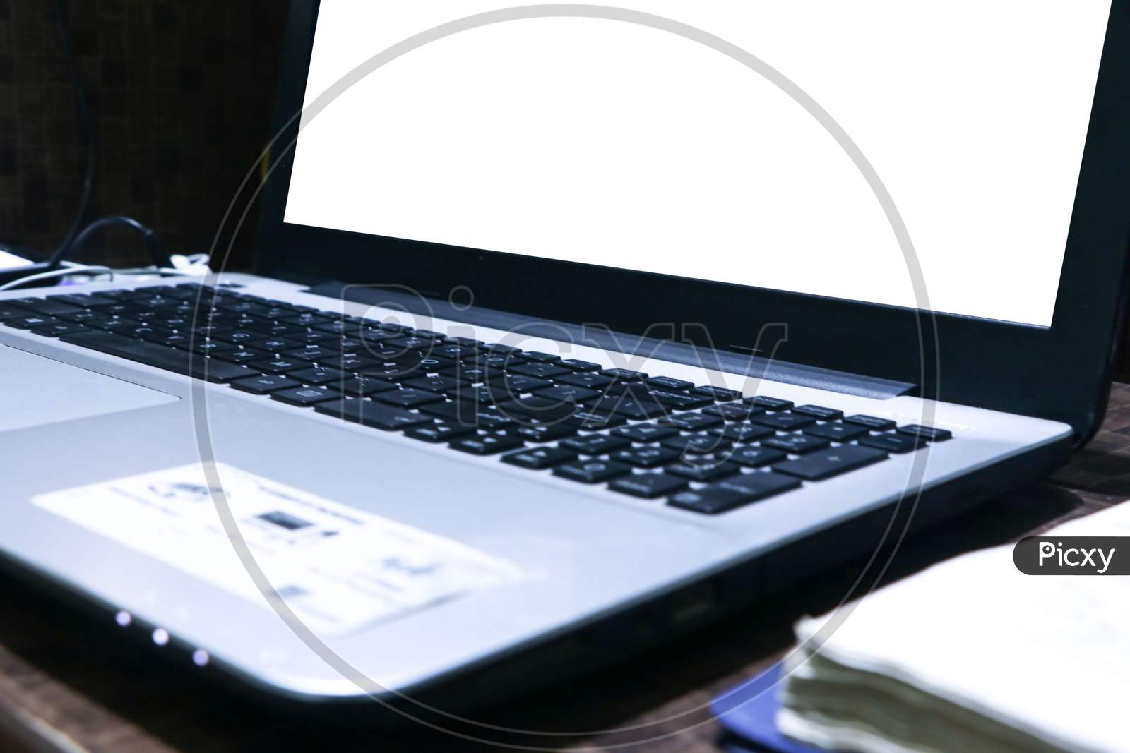Closeup Shot Of A Laptop