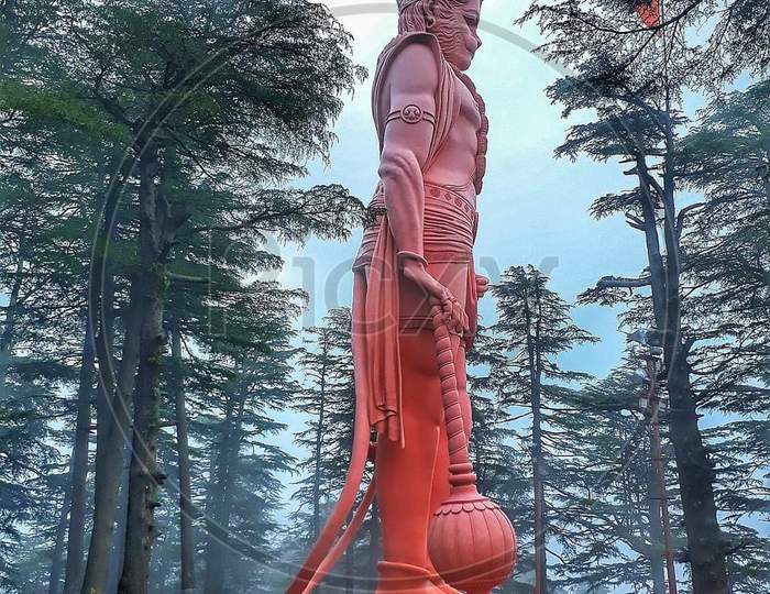 World's tallest statue of Lord Hanuman Jakhoo Temple Shimla Himachal Pradesh