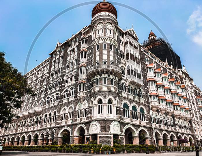 Symmetrical shot of the Taj Mahal Palace Hotel, Churchgate, Mumbai, Maharashtra