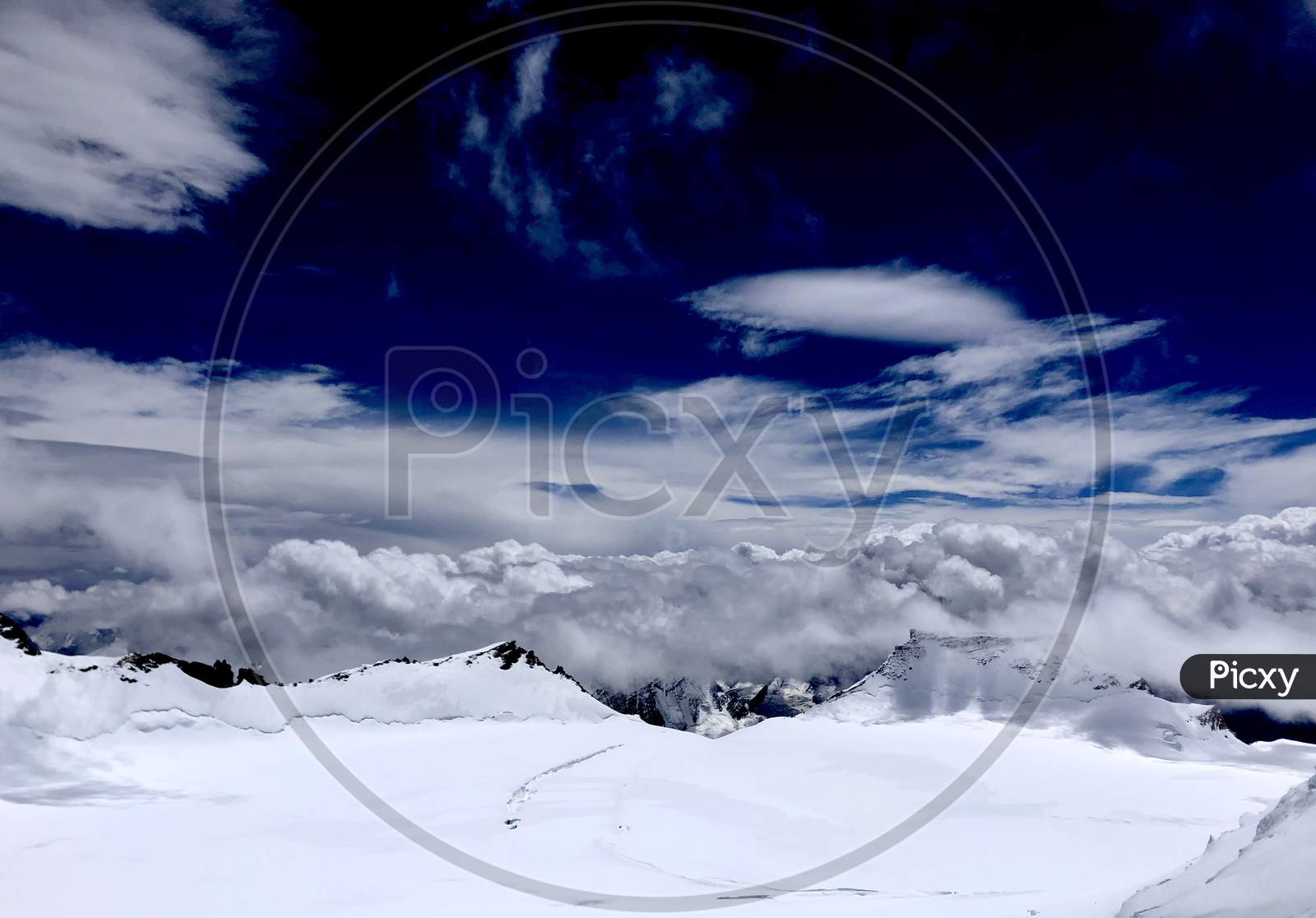 Zanskar and Kishtwar ranges. Mountain photography