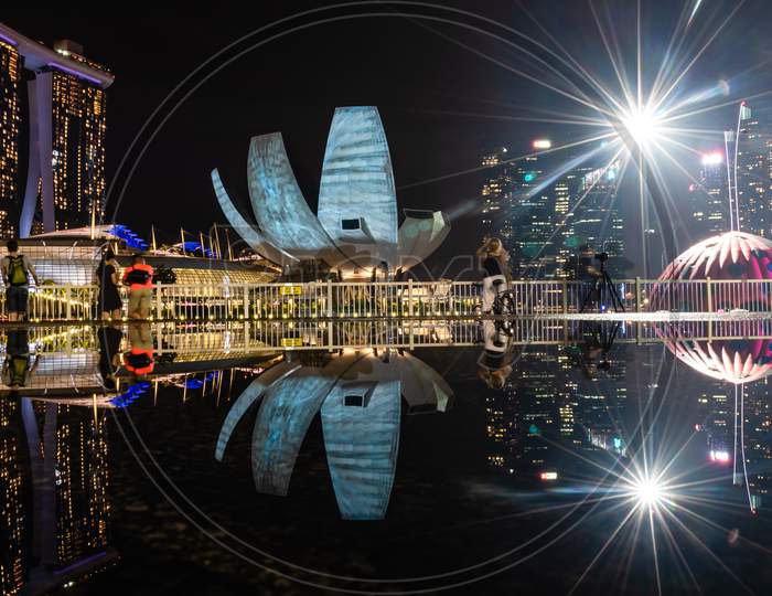 Ilight Singapore' Reflation Photo Shoot By Marina Bay Send, Singapore 11 2019.