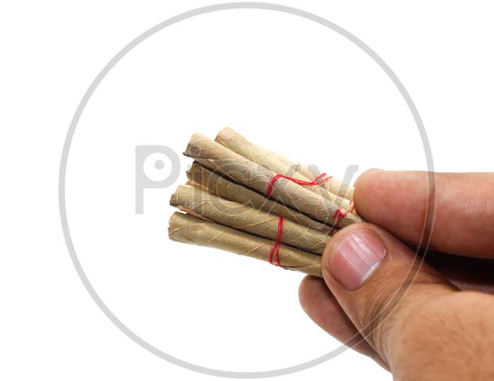 A Picture Of Cigar With White Background