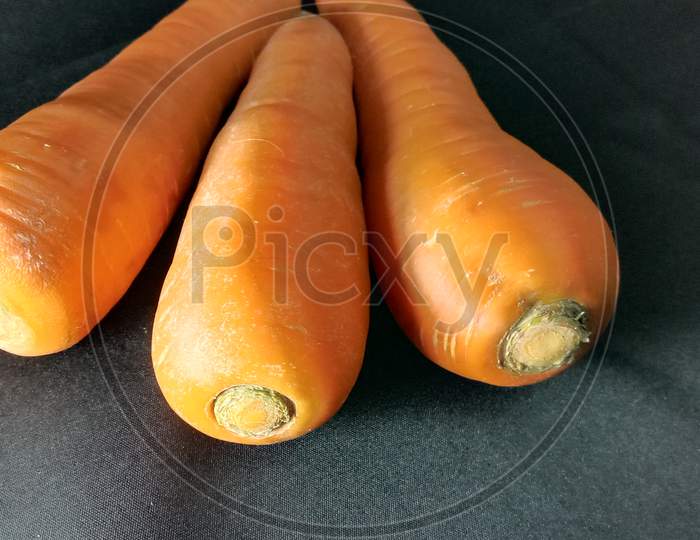Fresh And Tasty And Healthy Carrot Stock