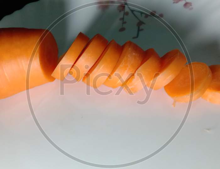 Fresh And Delicious And Healthy Carrots