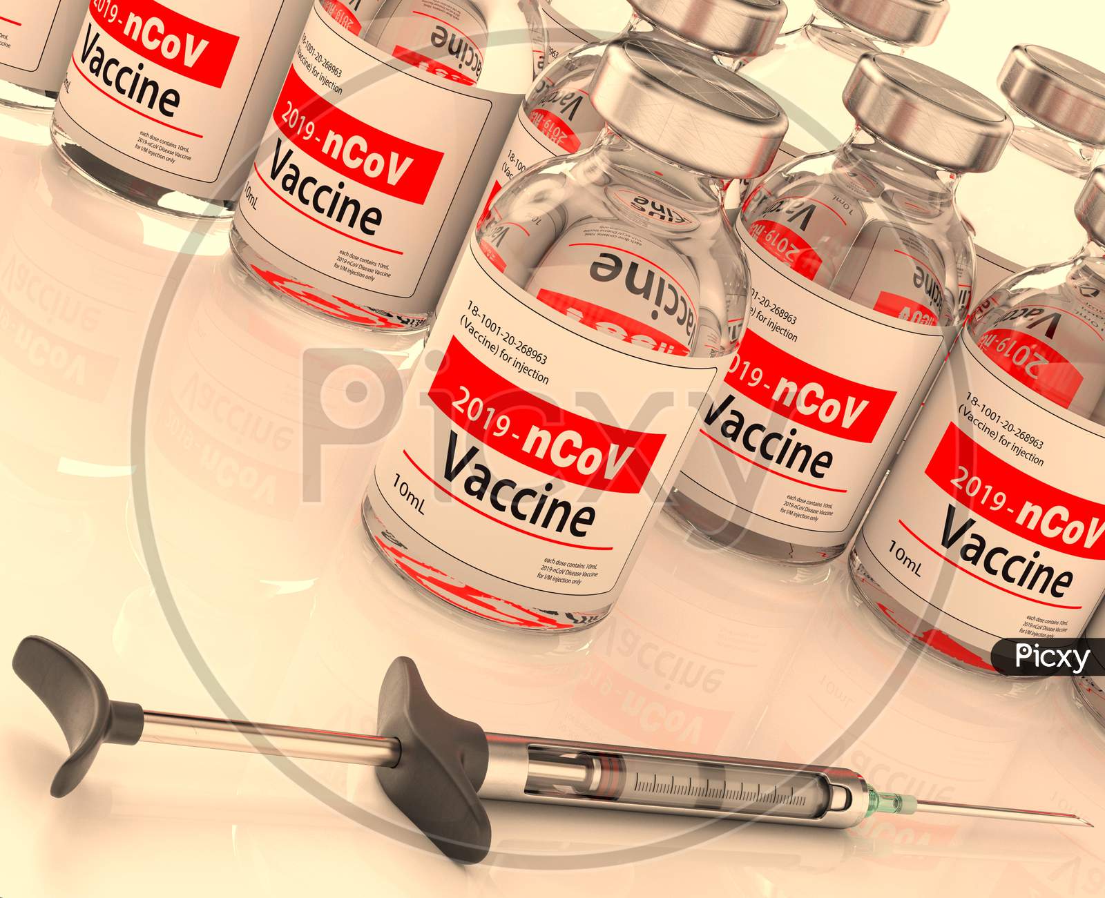 2019 Wuhan Corona Virus Vaccine Concept