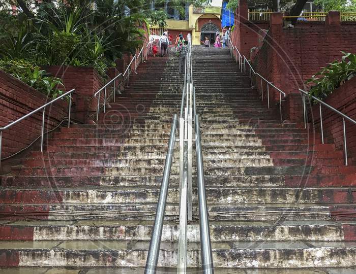 Stairs to Chattushringi Mandir