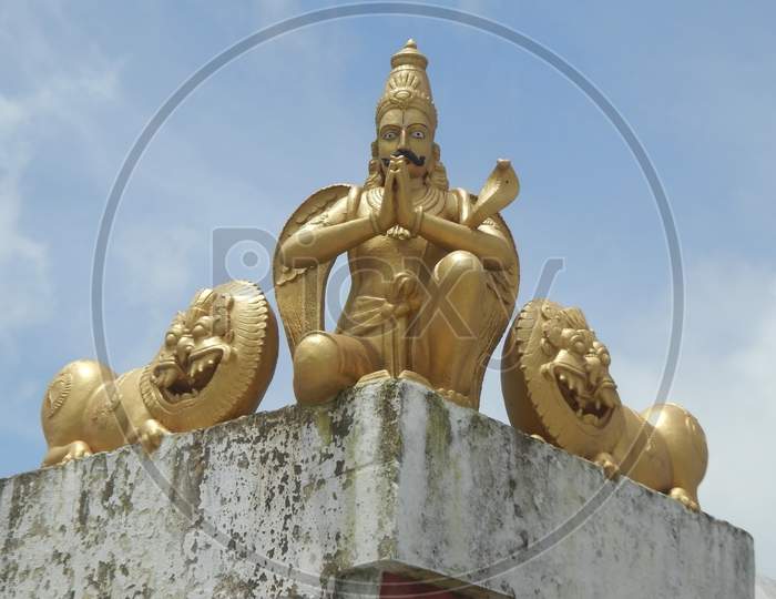 Idol Of Lord Siva, One Of The Principal Deities Of Hinduism At Himavad Gopalaswamy Betta A Hindu Temple Near Gundelpet, Karnataka, India